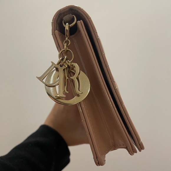 Authentic Lady Dior Calfskin Pouch in “Rose Des Vent” - Picture 2 of 9